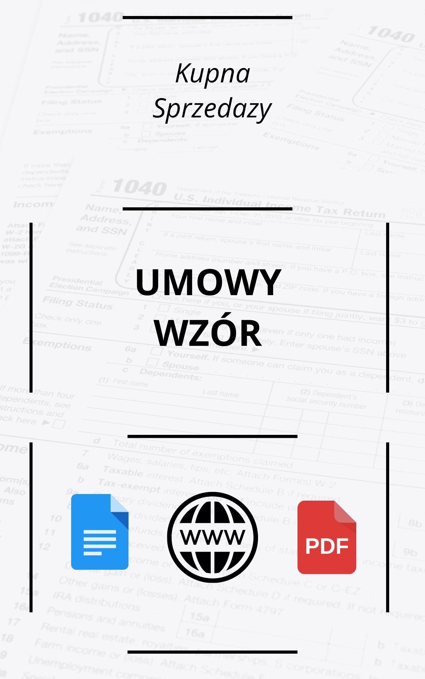 Umowy Kupna Sprzedaży