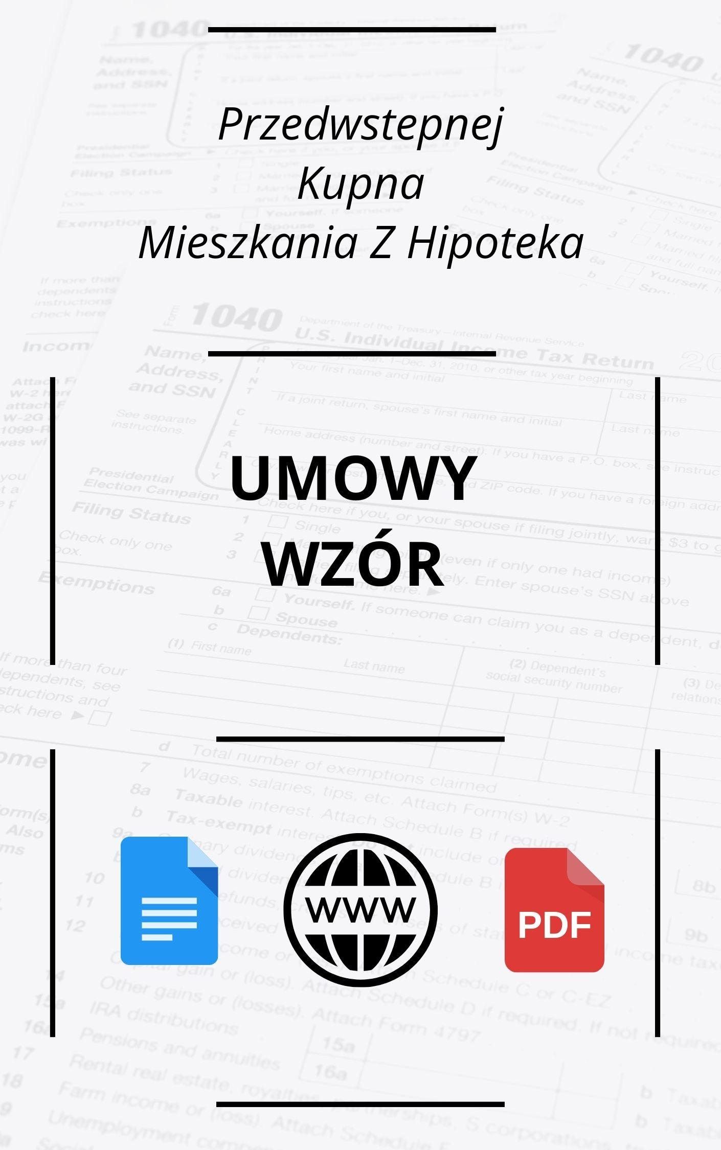 Umowy Przedwstępnej Kupna Mieszkania Z Hipoteką