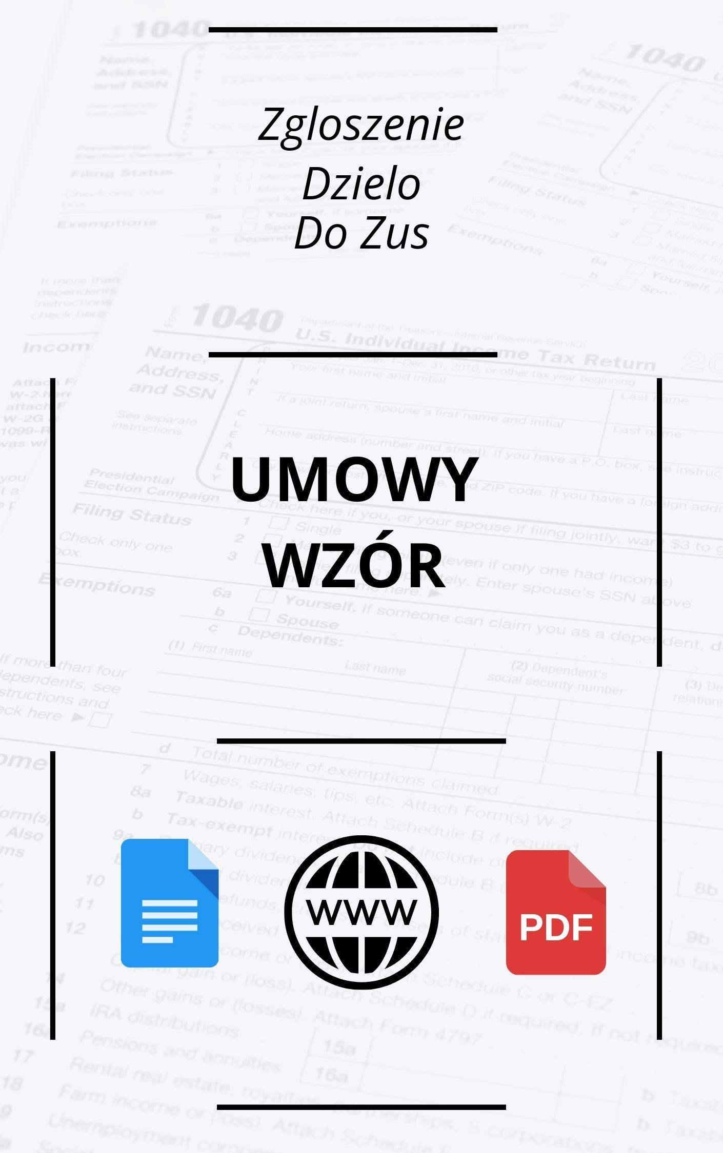 Zgłoszenie Umowy O Dzieło Do Zus